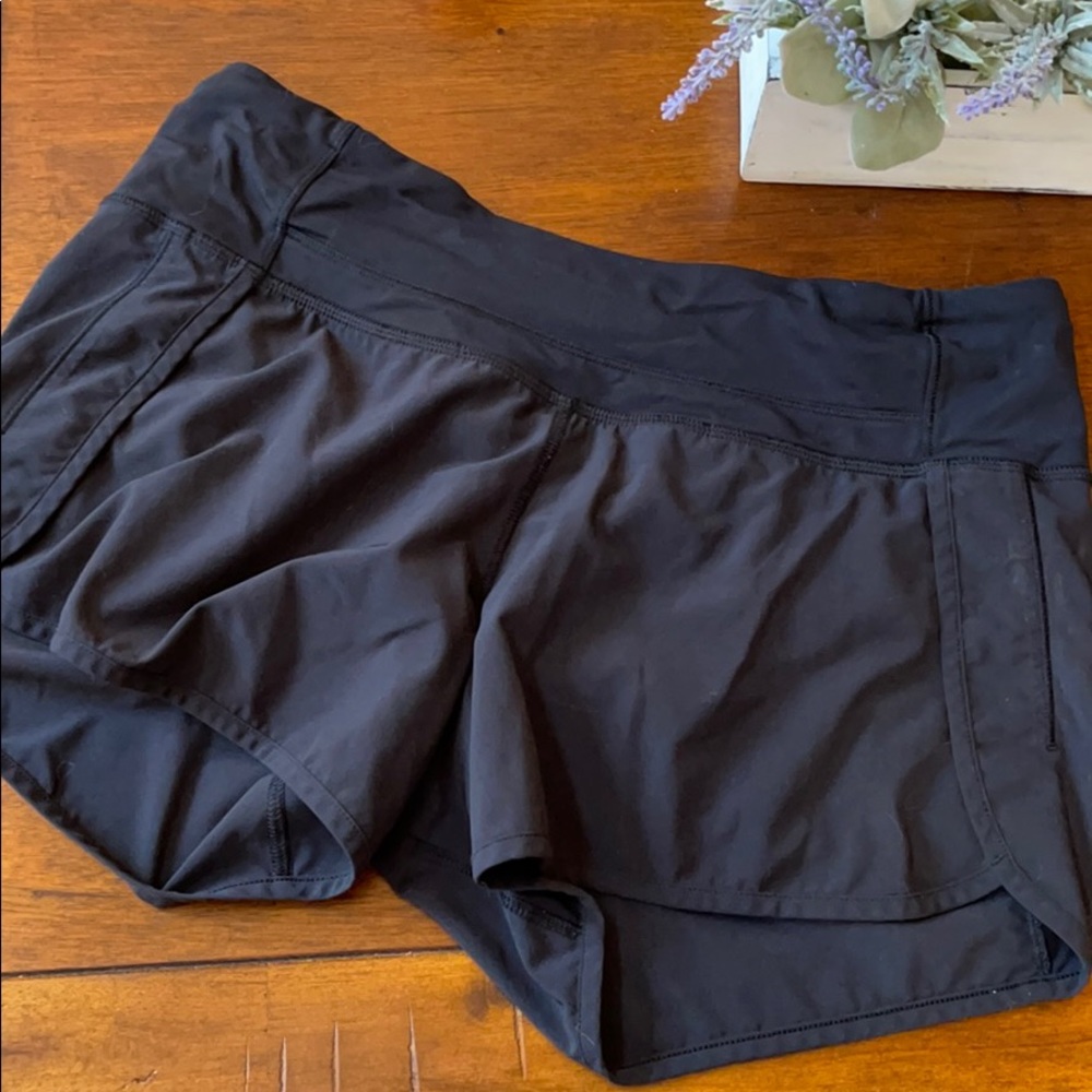 Lululemon Black Speed Shorts